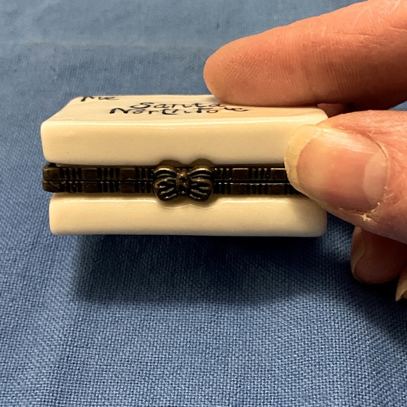 Vintage Santa letter, porcelain box with letter to Santa inside-must see - Picture 3 of 5